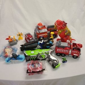 5lb lot kids toy Paw Patrol dog & fire trucks, Dinosaur, Disney Figures